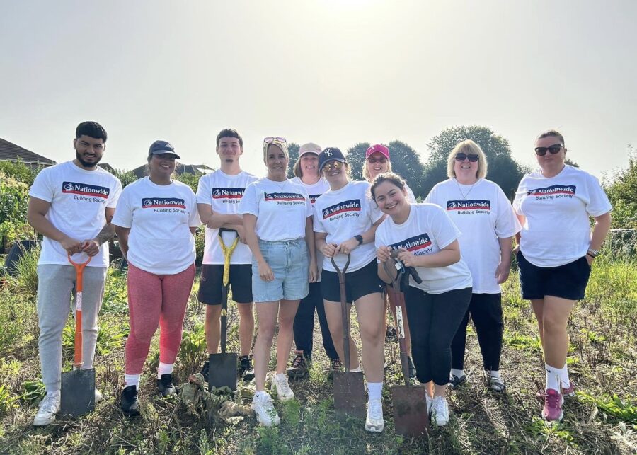 Volunteers At The Allotment